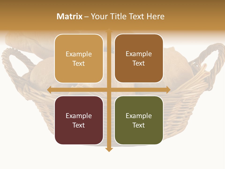 Basket Tasty Pastry PowerPoint Template
