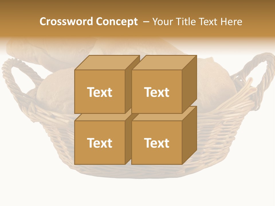 Basket Tasty Pastry PowerPoint Template