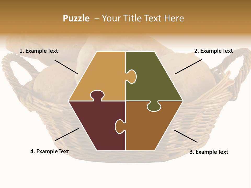 Basket Tasty Pastry PowerPoint Template