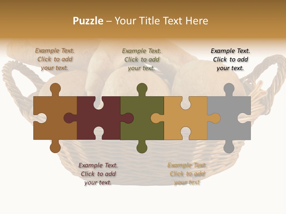 Basket Tasty Pastry PowerPoint Template