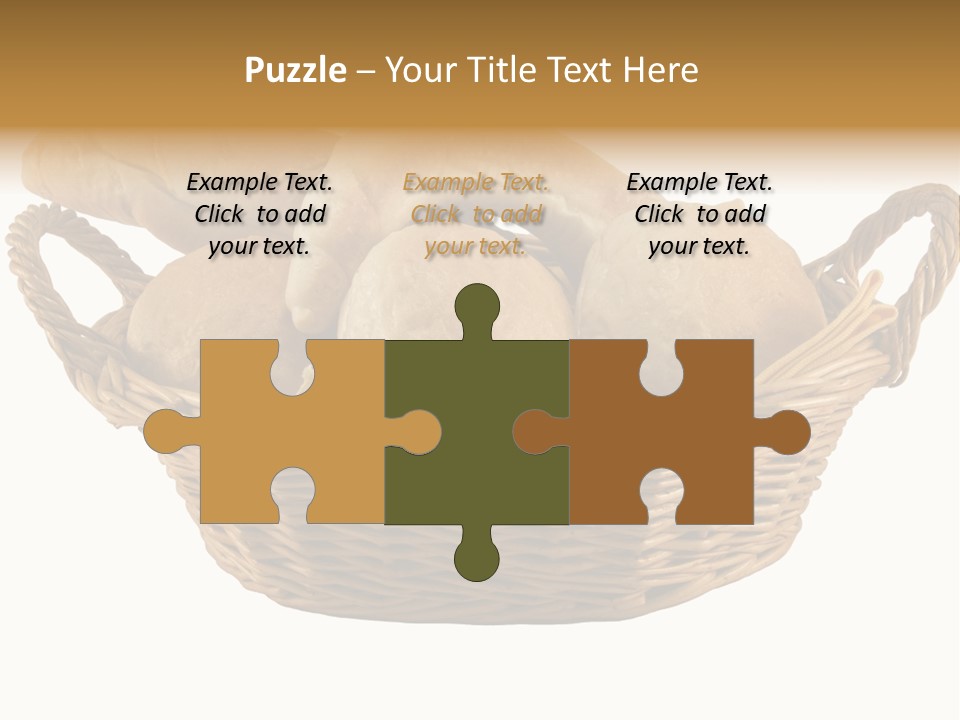 Basket Tasty Pastry PowerPoint Template