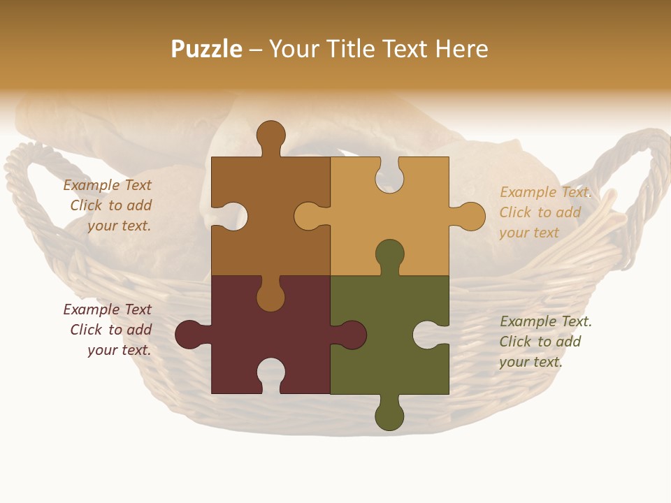 Basket Tasty Pastry PowerPoint Template