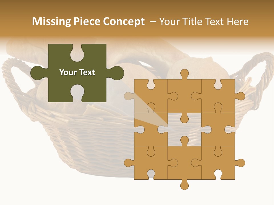 Basket Tasty Pastry PowerPoint Template