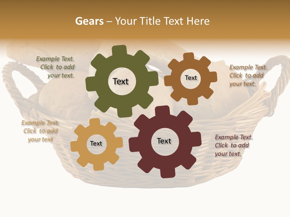 Basket Tasty Pastry PowerPoint Template