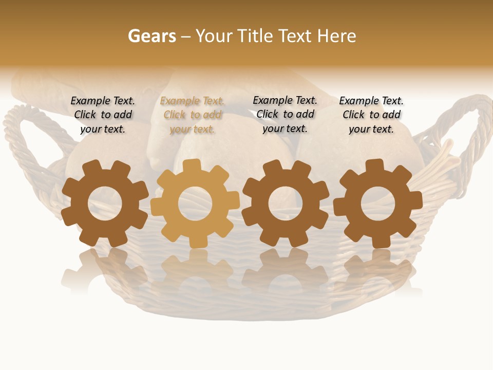 Basket Tasty Pastry PowerPoint Template