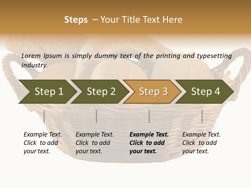 Basket Tasty Pastry PowerPoint Template