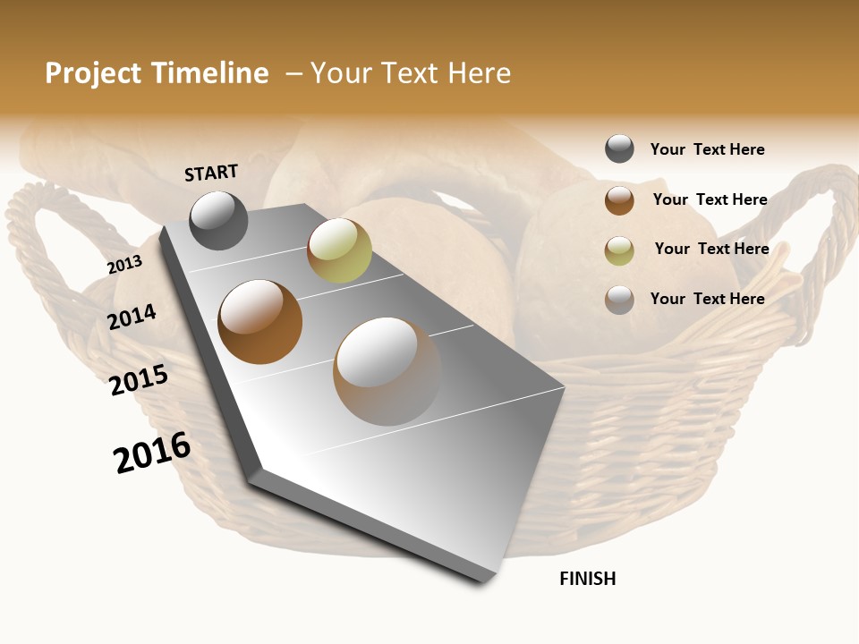 Basket Tasty Pastry PowerPoint Template