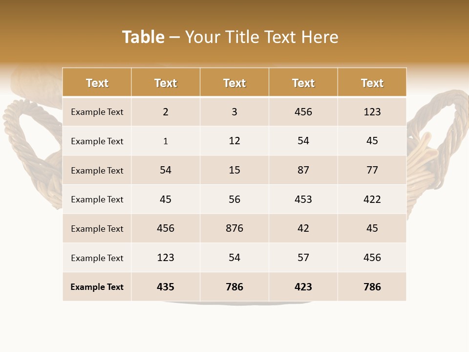 Basket Tasty Pastry PowerPoint Template