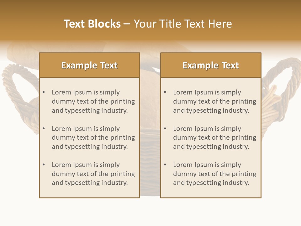Basket Tasty Pastry PowerPoint Template