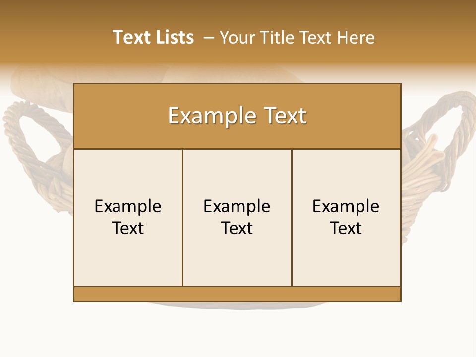 Basket Tasty Pastry PowerPoint Template