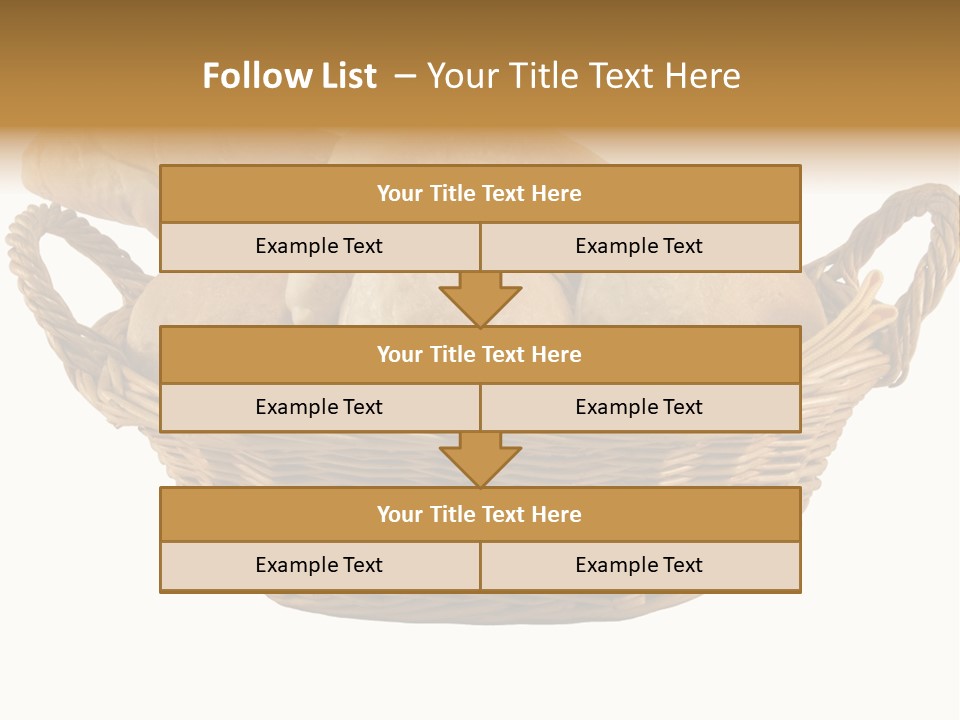 Basket Tasty Pastry PowerPoint Template