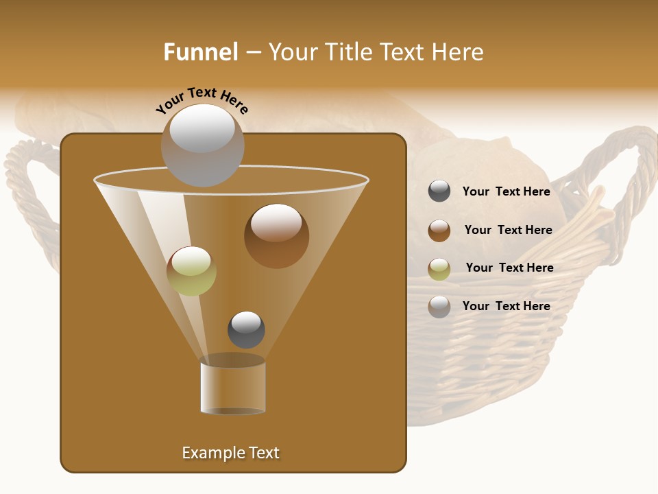 Basket Tasty Pastry PowerPoint Template