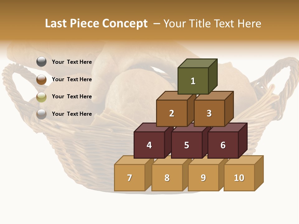 Basket Tasty Pastry PowerPoint Template