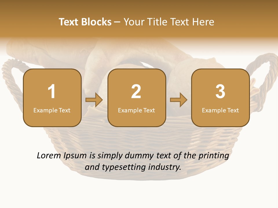 Basket Tasty Pastry PowerPoint Template