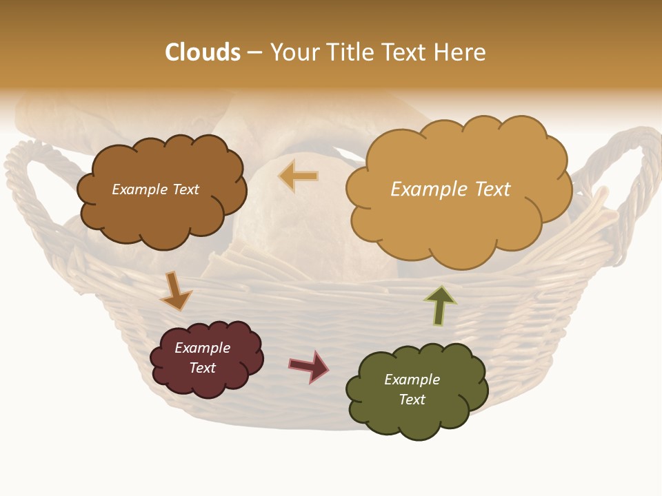 Basket Tasty Pastry PowerPoint Template