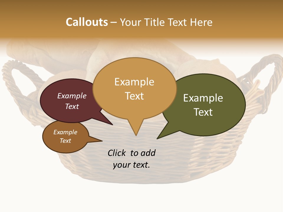 Basket Tasty Pastry PowerPoint Template