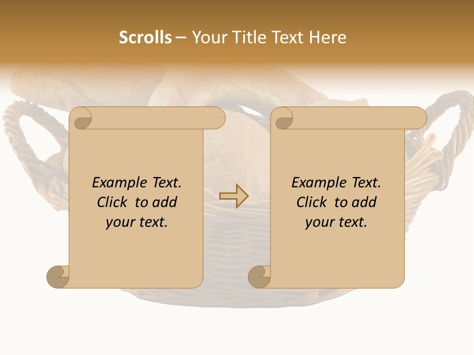 Basket Tasty Pastry PowerPoint Template