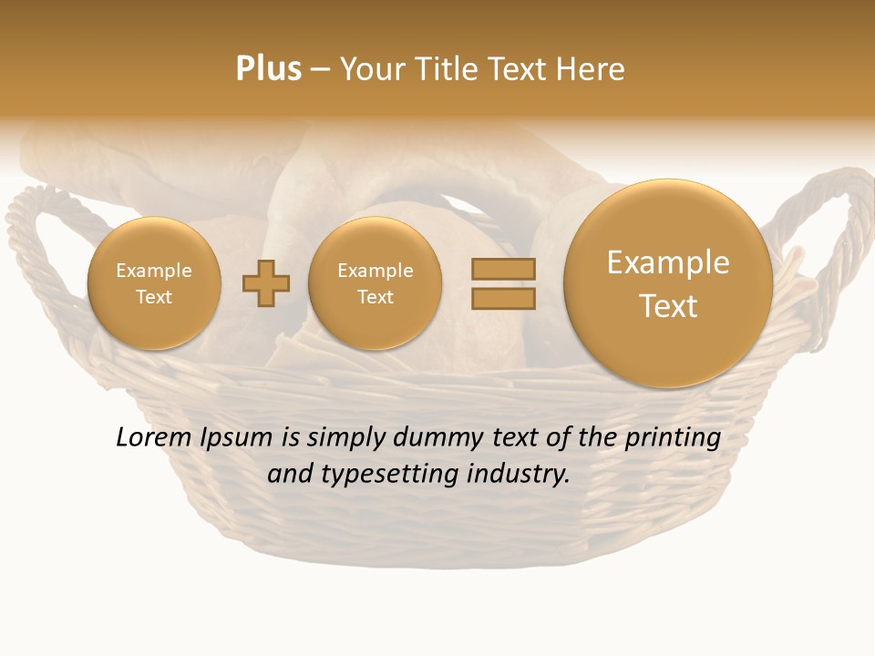 Basket Tasty Pastry PowerPoint Template