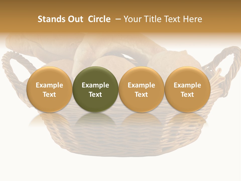 Basket Tasty Pastry PowerPoint Template