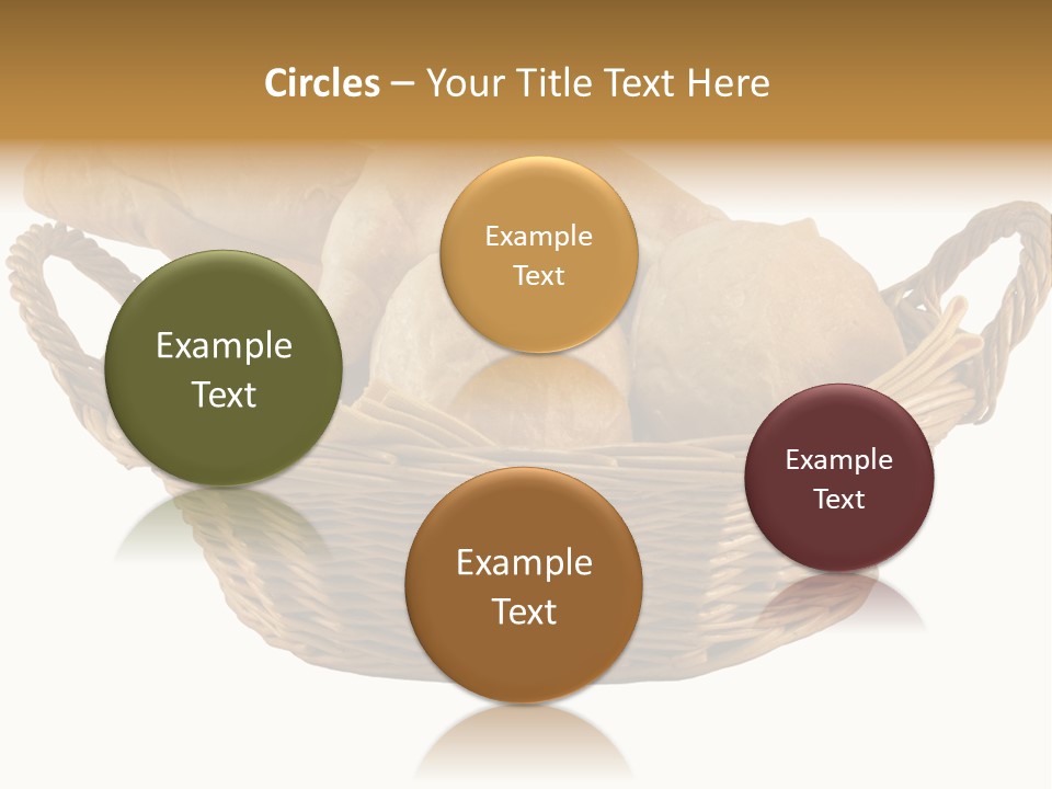 Basket Tasty Pastry PowerPoint Template