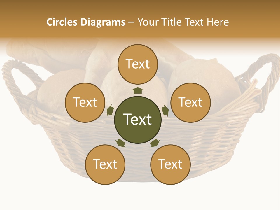 Basket Tasty Pastry PowerPoint Template