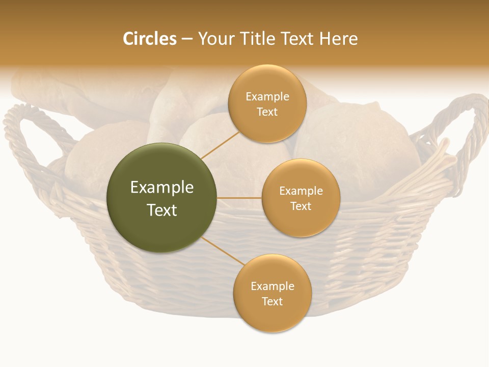 Basket Tasty Pastry PowerPoint Template