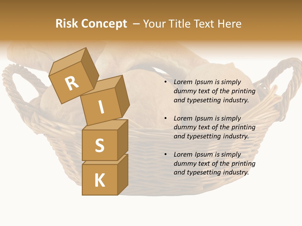 Basket Tasty Pastry PowerPoint Template