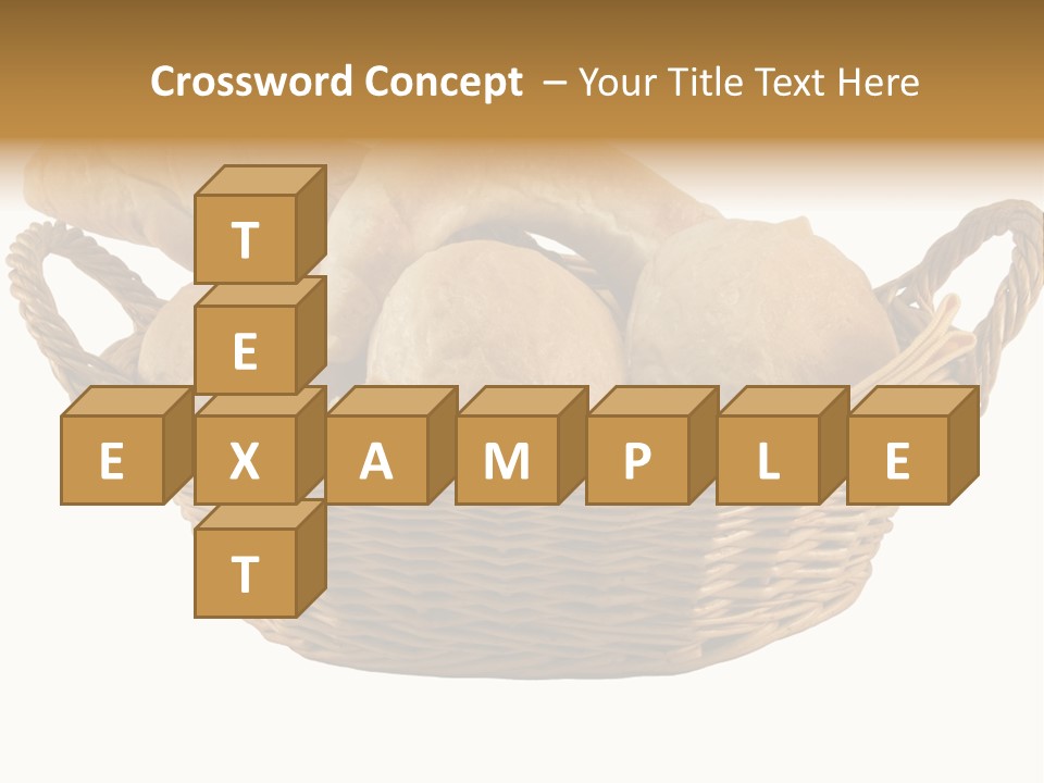 Basket Tasty Pastry PowerPoint Template