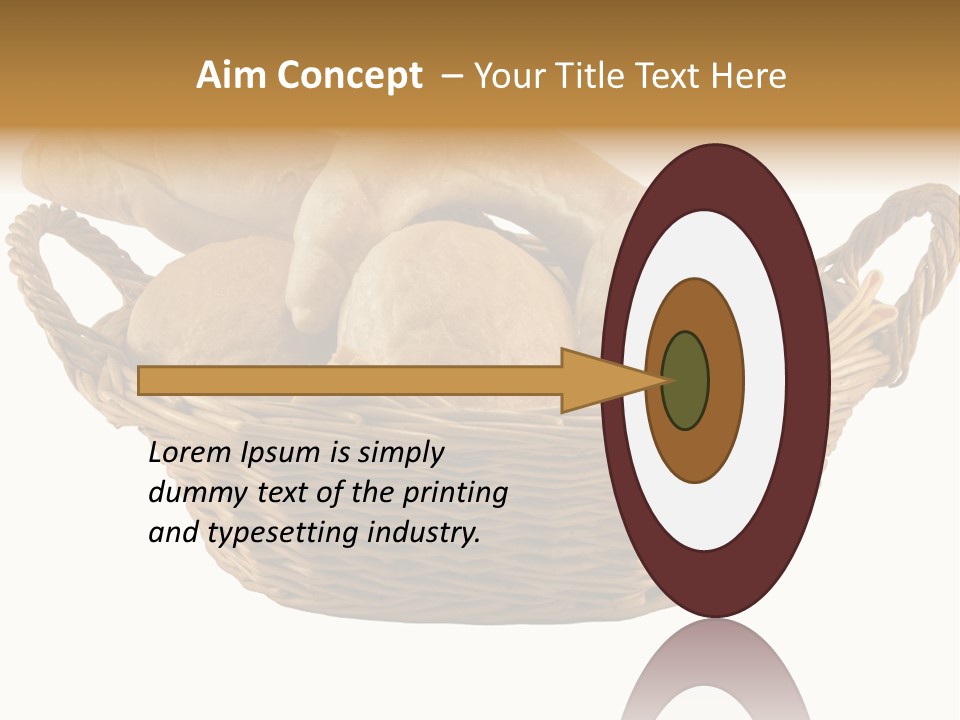 Basket Tasty Pastry PowerPoint Template