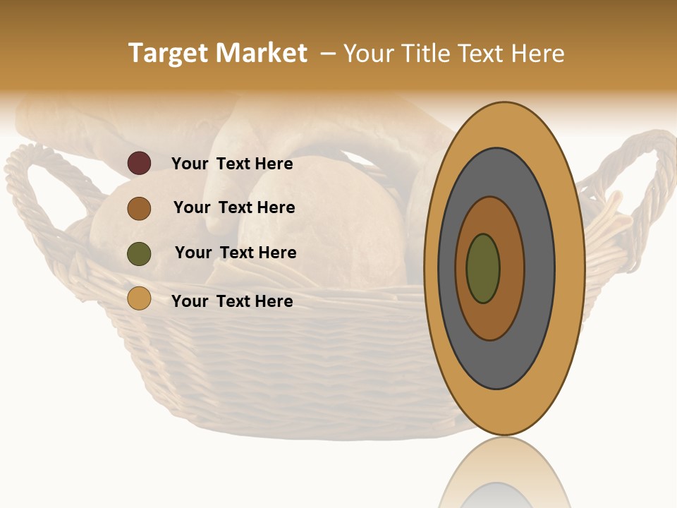 Basket Tasty Pastry PowerPoint Template