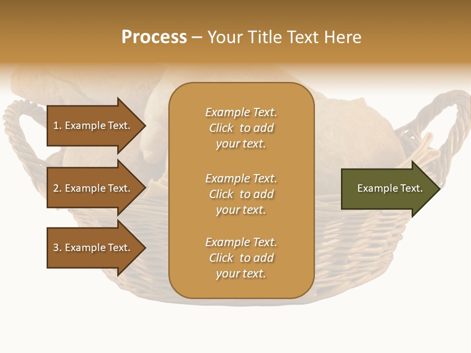 Basket Tasty Pastry PowerPoint Template