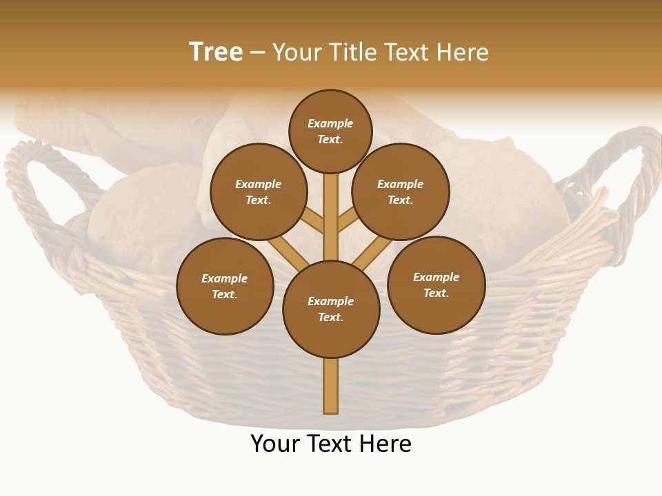 Basket Tasty Pastry PowerPoint Template