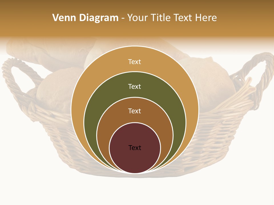 Basket Tasty Pastry PowerPoint Template