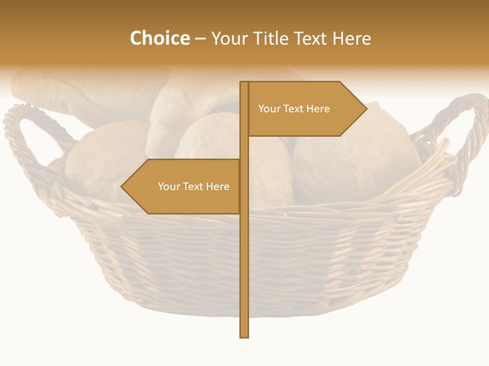 Basket Tasty Pastry PowerPoint Template