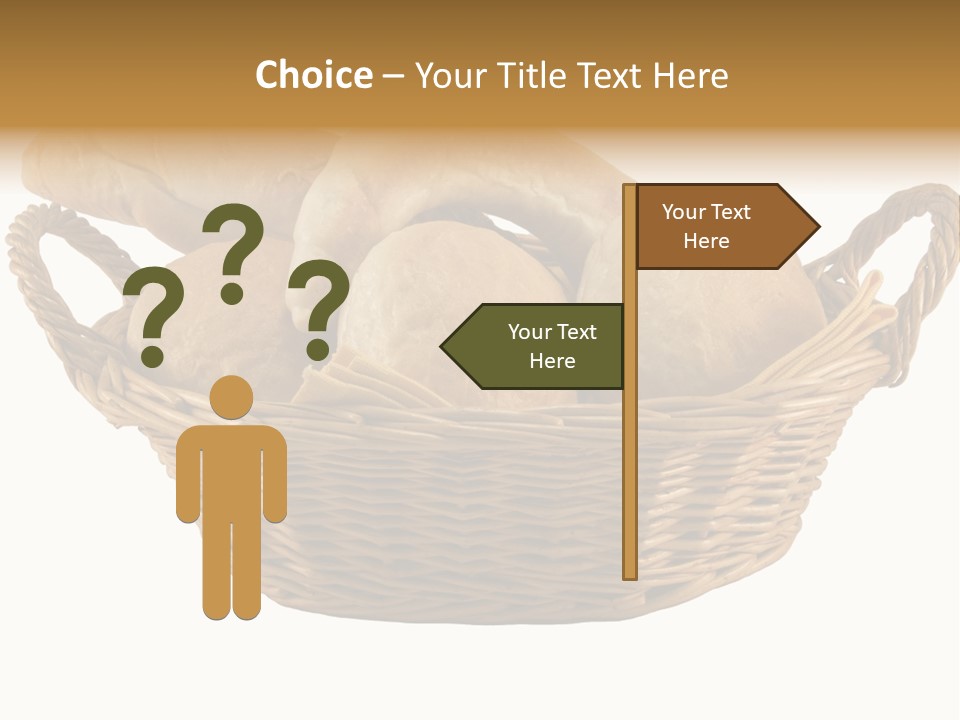 Basket Tasty Pastry PowerPoint Template