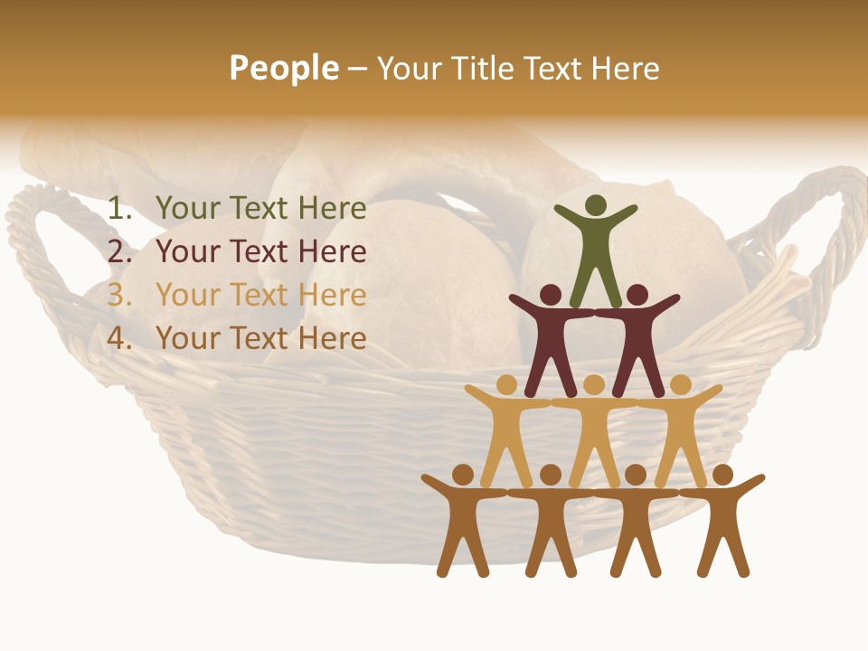 Basket Tasty Pastry PowerPoint Template