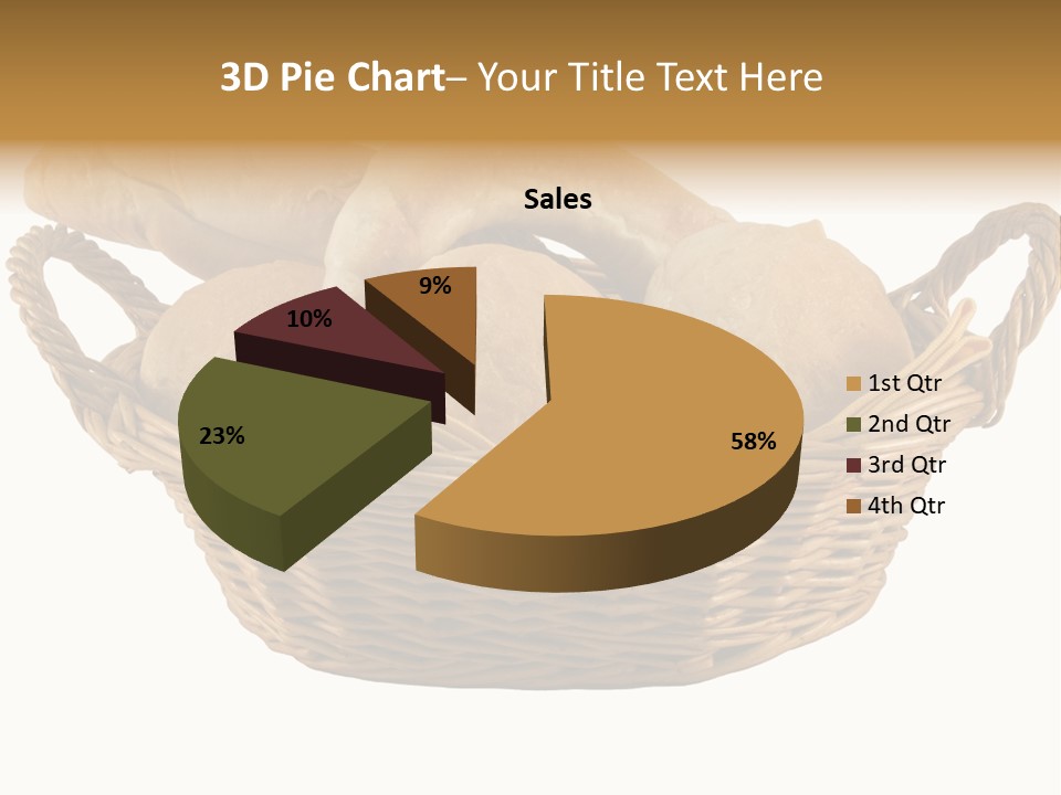 Basket Tasty Pastry PowerPoint Template
