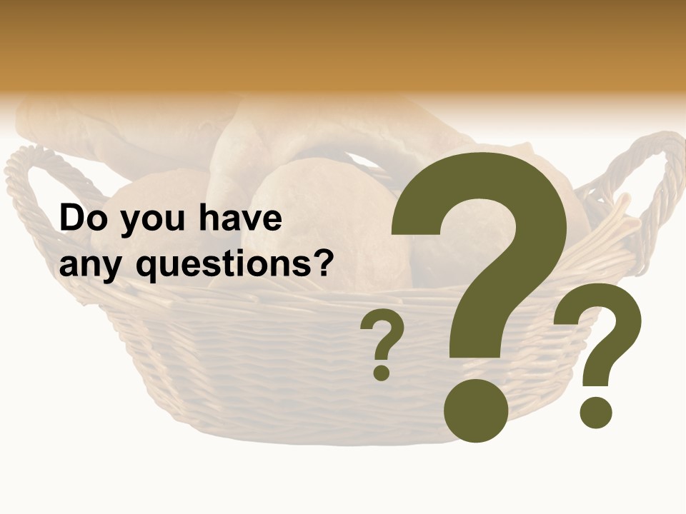 Basket Tasty Pastry PowerPoint Template