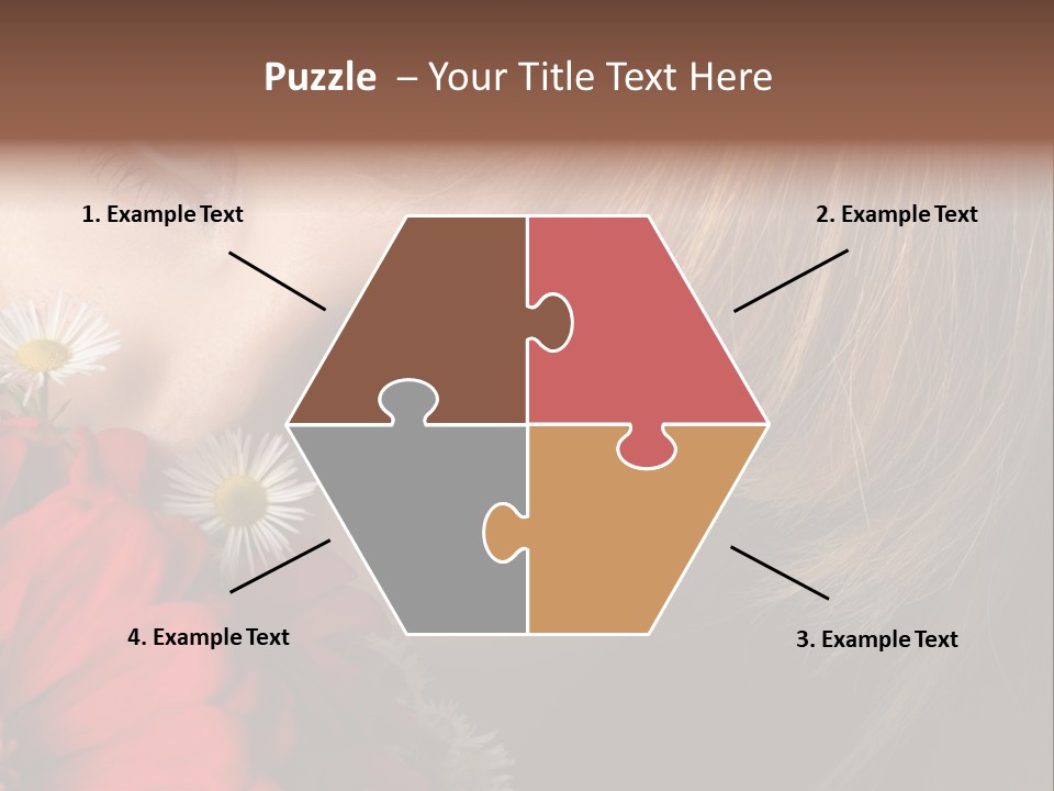 Woman Portrait Glamour PowerPoint Template