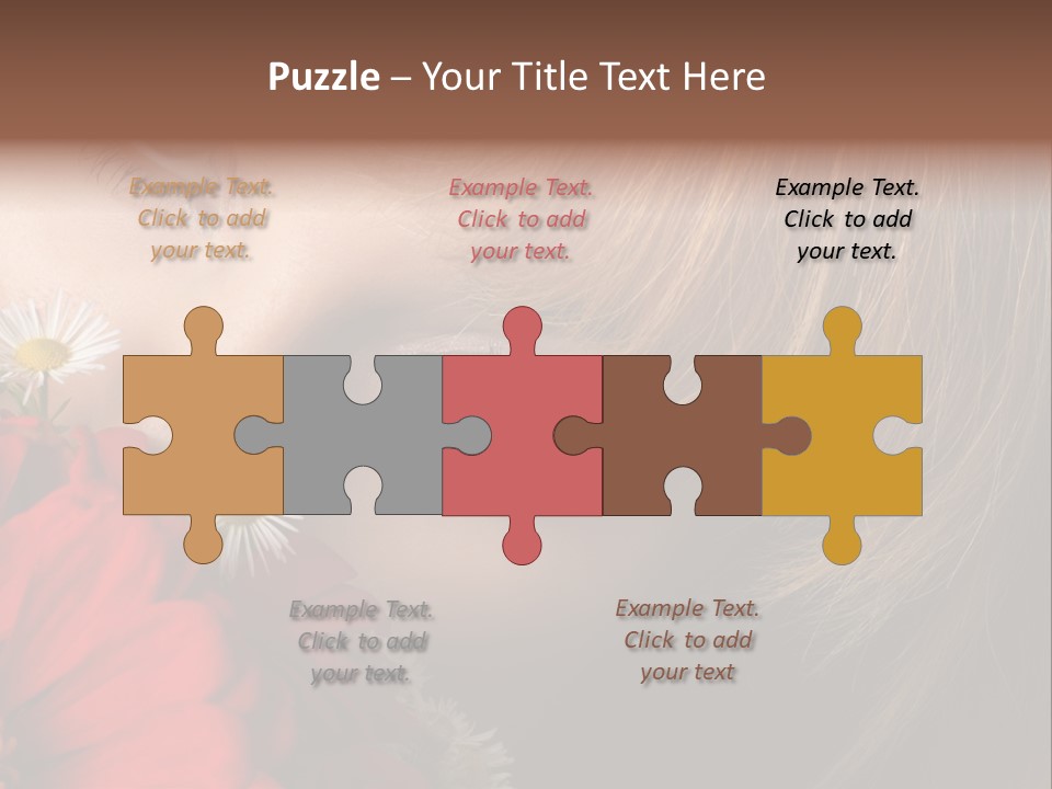 Woman Portrait Glamour PowerPoint Template