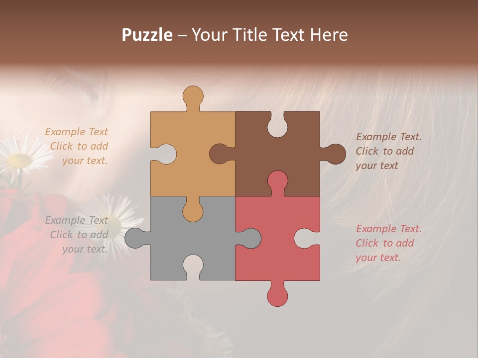 Woman Portrait Glamour PowerPoint Template