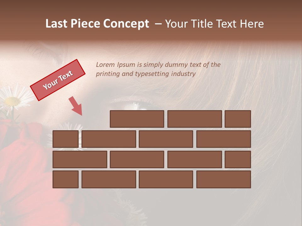 Woman Portrait Glamour PowerPoint Template