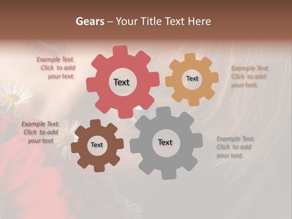 Woman Portrait Glamour PowerPoint Template