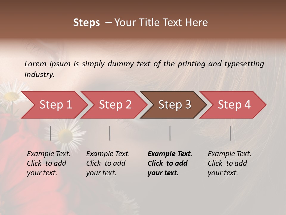 Woman Portrait Glamour PowerPoint Template