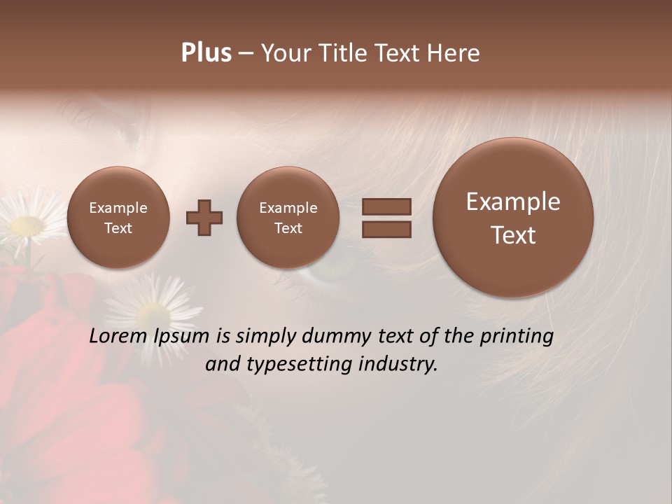 Woman Portrait Glamour PowerPoint Template