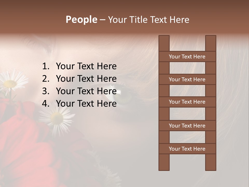 Woman Portrait Glamour PowerPoint Template