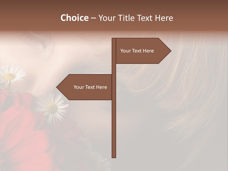 Woman Portrait Glamour PowerPoint Template