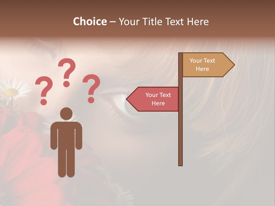 Woman Portrait Glamour PowerPoint Template