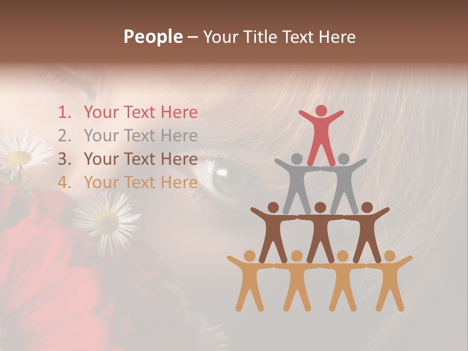 Woman Portrait Glamour PowerPoint Template