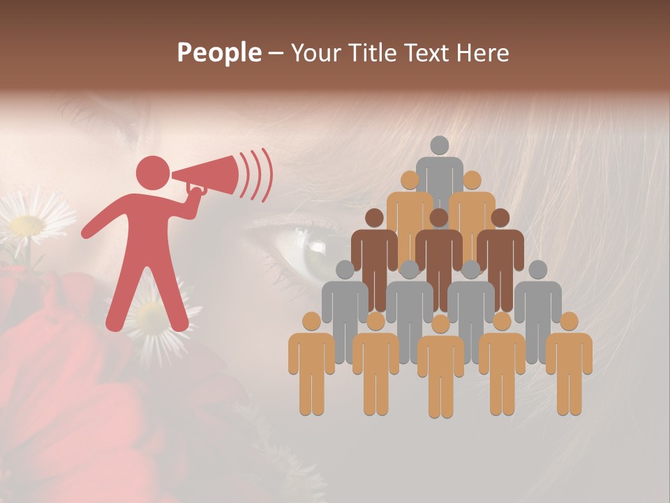 Woman Portrait Glamour PowerPoint Template